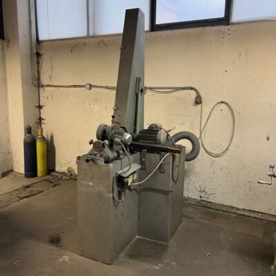 Bandschleifmaschine  mit Polierscheibe